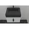 Castello Usa Nile 24-inch White Vanity Set with Black Top and Black Handles CB-MC-24W-BL-2053-BL - alternate 3